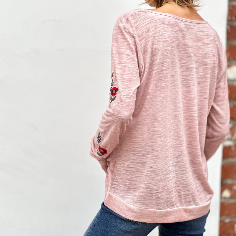 Billy T- FLOWER TEE - PInk