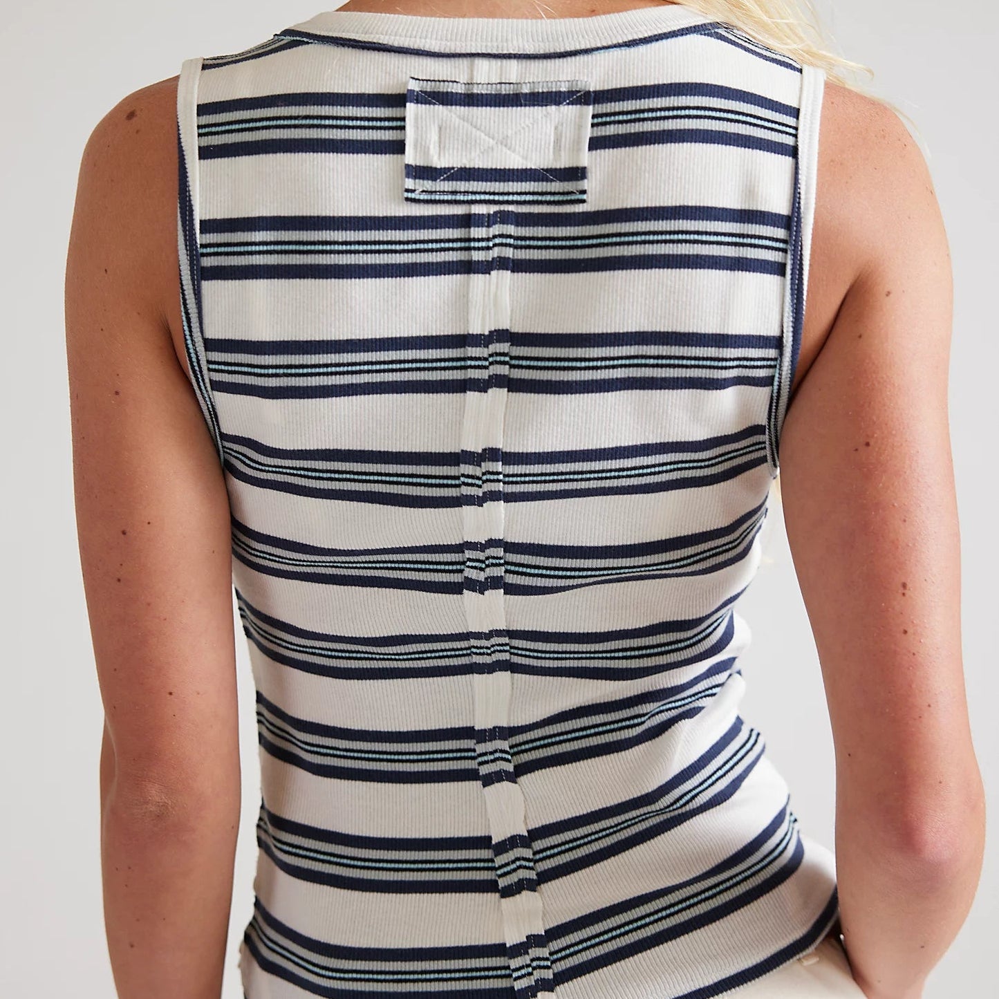 FREE PEOPLE Jamie Henley Stripe White Combo