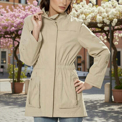 CIAO MILANO Anna Raincoat, Jackets, CIAO MILANO, Plum Bottom