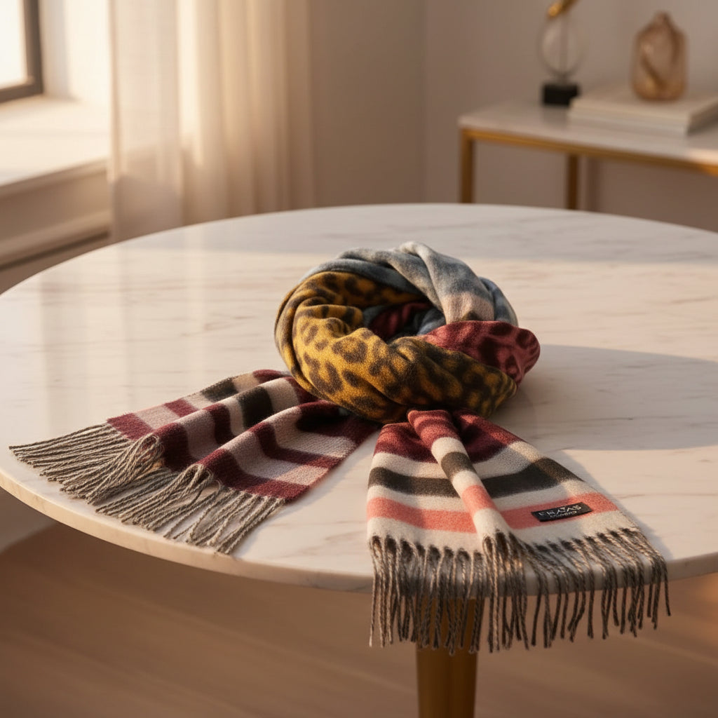 FRAAS- Leopard Paisley Patchwork in Crystal Teal