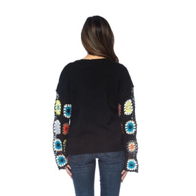 TOLANI - Moris Crochet Cardigan Sweater