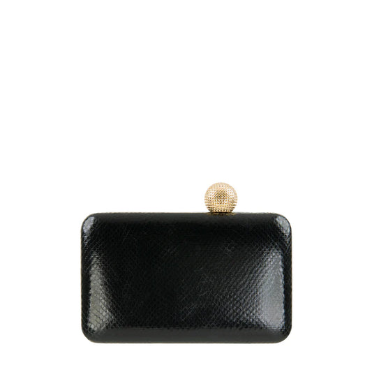 SONDRA ROBERTS - Box Clutch w Asymmetric Ball