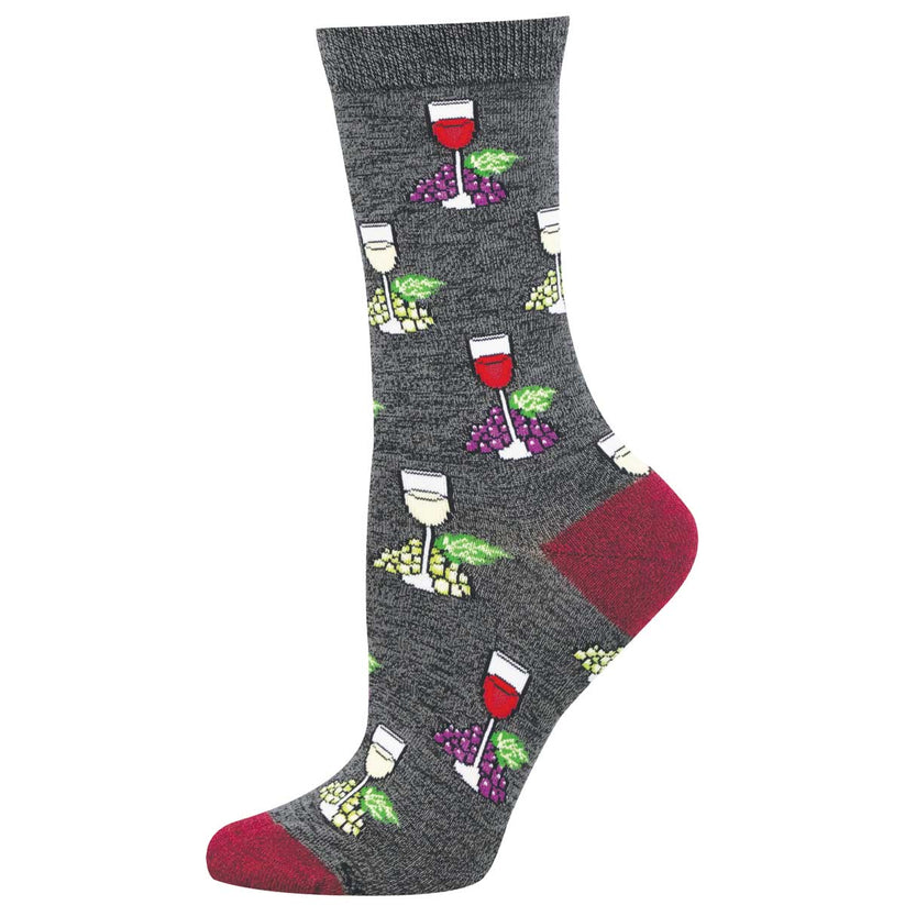 [SOCKWELL BEAUTIFUL VINO crew socks], [SOCKS], [SOCKSMITH], [Plum Bottom].