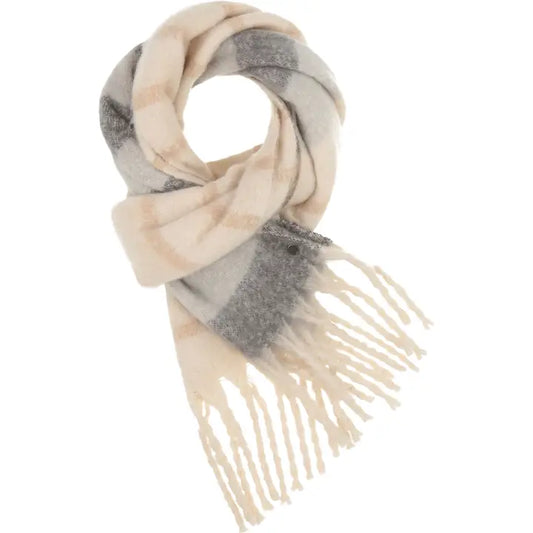 Fraas - Boucle Varigated Stripes - Beige/Grey