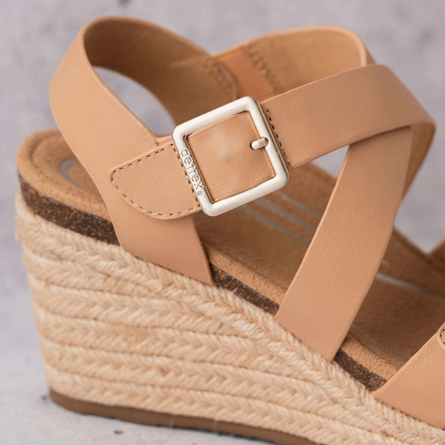 Aetrex - Anna - Sand Leather, Sandals, AETREX, Plum Bottom