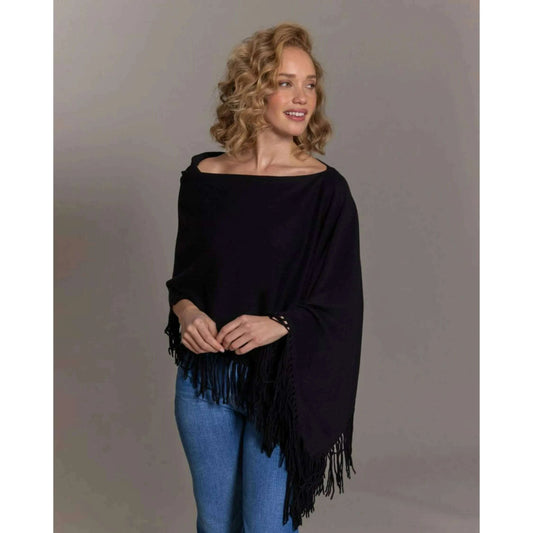 ALASHAN Cashmere Trade Wind Fringe Topper