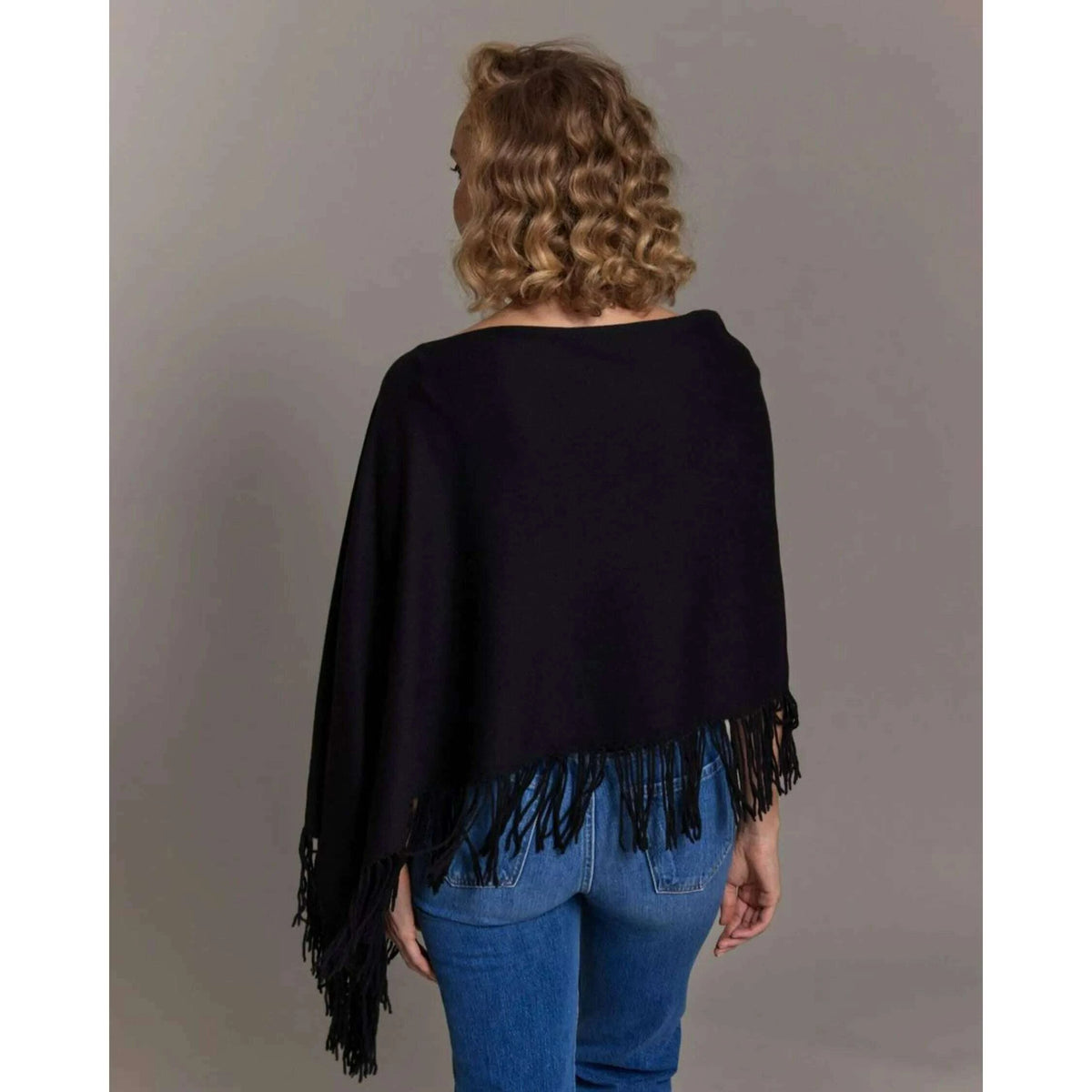 ALASHAN Cashmere Trade Wind Fringe Topper