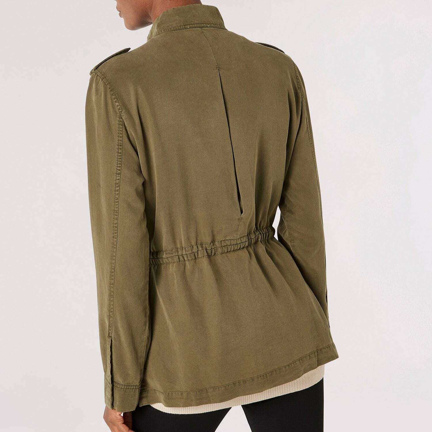 Apricot - MILITARY JACKET 4PKT - Military Green, Jackets, APRICOT, Plum Bottom