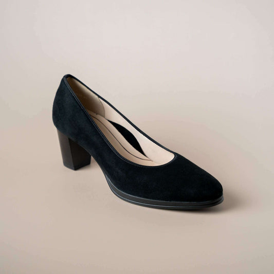 Ara - Ophelia Black Suede, pumps, Ara, Plum Bottom