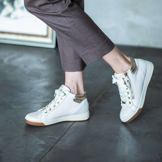 ARA  - Rei Cream High Top, sneakers, Ara, Plum Bottom