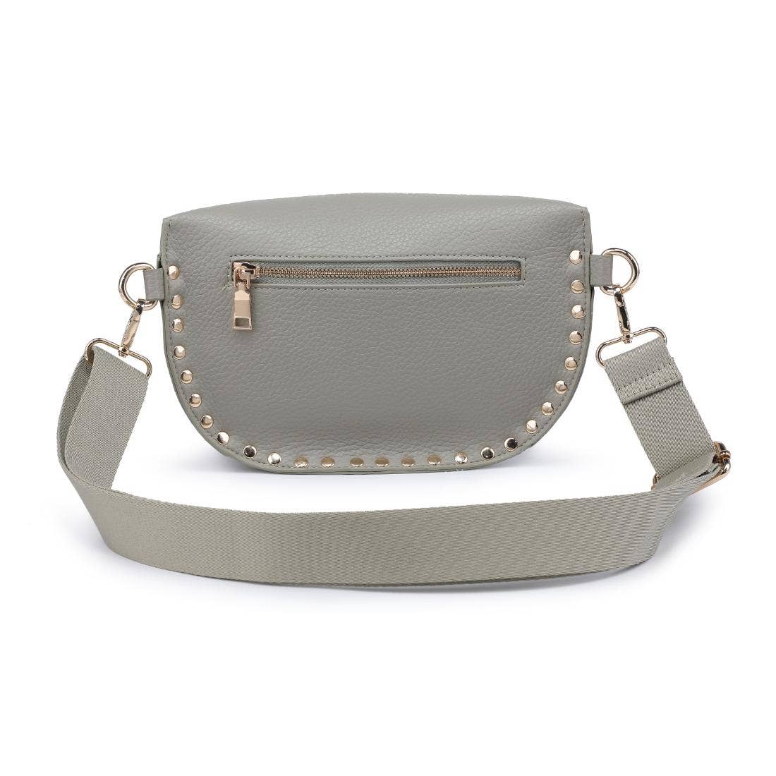 [Moda Luxe - Gizelle Belt Bag: Black], [Handbags], [Moda Luxe], [Plum Bottom].