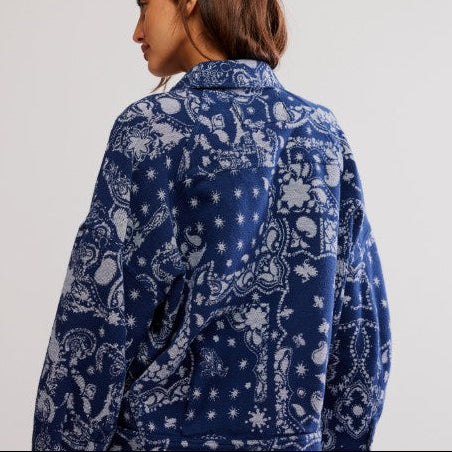 FREE PEOPLE - Bandana Jacquard Shirt