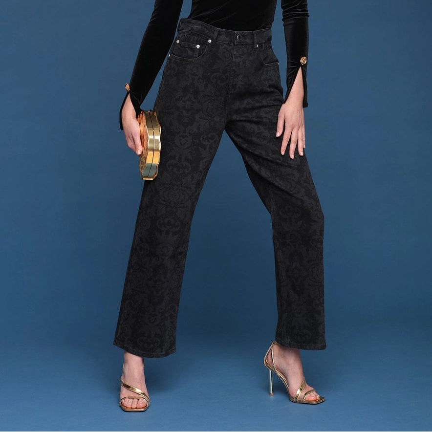 AVEC LES FILLES- Baroque Wide leg in Venetian Paisley