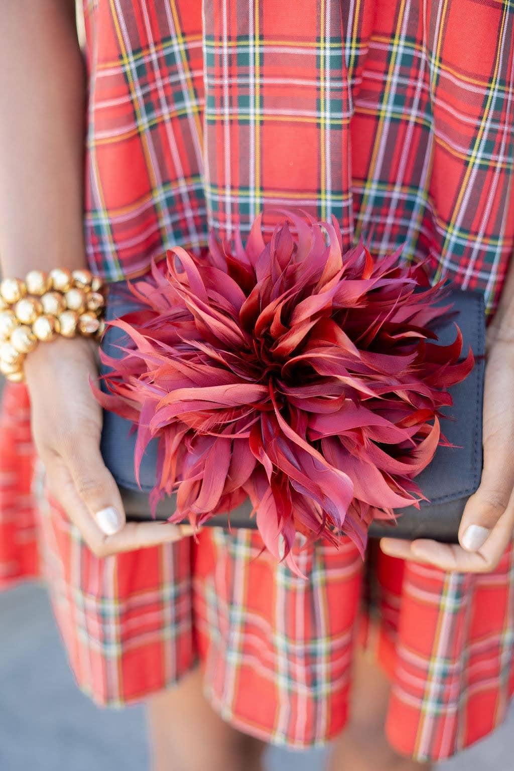 [Lisi Lerch - Black Scallop Ruby - Feather Clutch- WS: Hunter Green], [hanbags], [Lisi Lerch], [Plum Bottom].