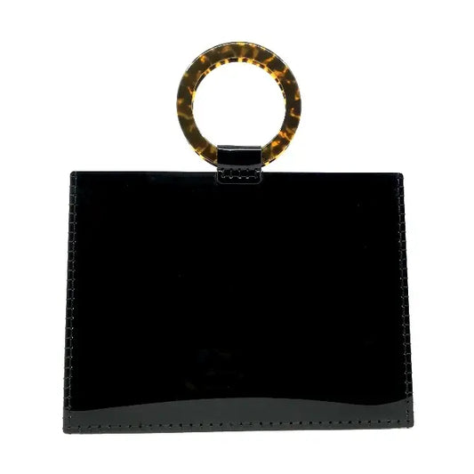 Sea Lily Black Valise Bag