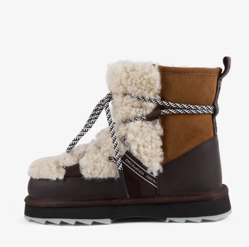 EMU- Blurred Teddy in Chestnut and Charcoal