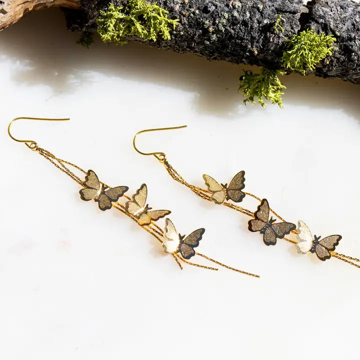 Peter + June - Give Me Butterflies Earrings