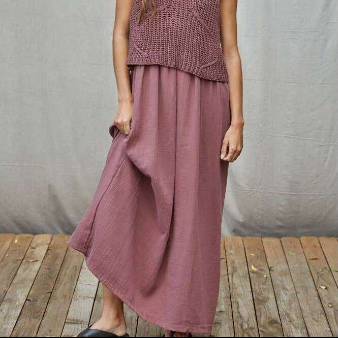 [By Together - W2069 | Knit Sweater Sleeveless Flare Midi Dress : Wine / S], [Dresses], [By Together], [Plum Bottom].