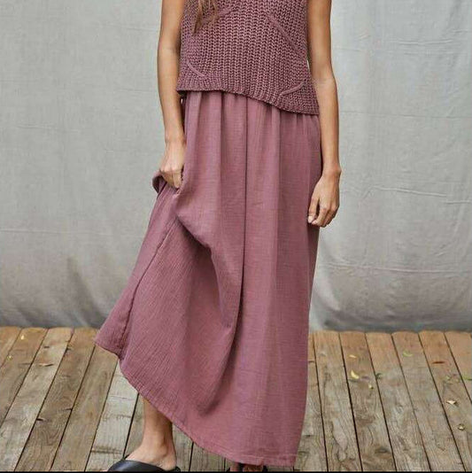[By Together - W2069 | Knit Sweater Sleeveless Flare Midi Dress : Wine / S], [Dresses], [By Together], [Plum Bottom].