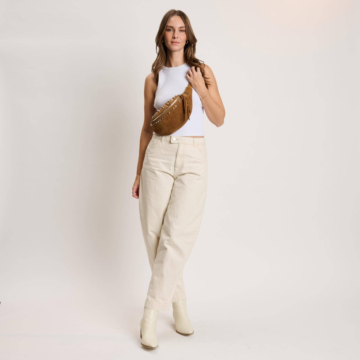 [Moda Luxe - Star Belt Bag: Cognac], [], [Moda Luxe], [Plum Bottom].