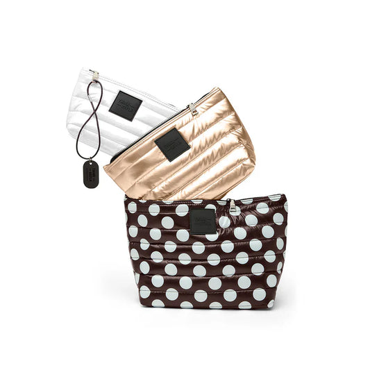 THINK ROYLN Travel Trio Chocolate Polka Dot/Cashmere/Ivory