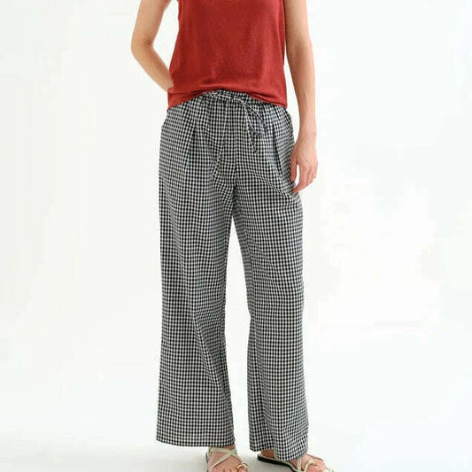 COMPANIA FANTASTICA Gingham Pant