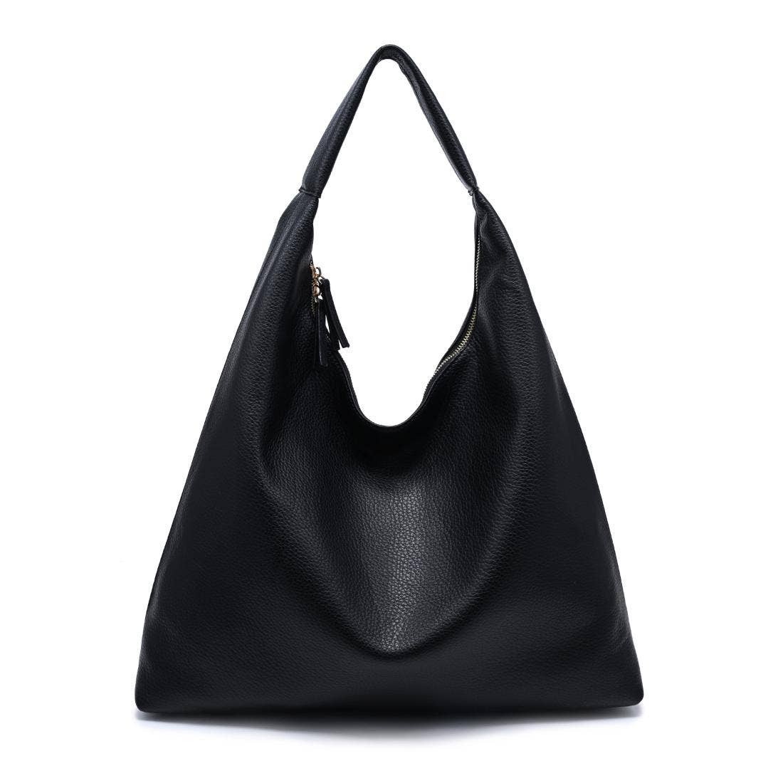 [Moda Luxe - Lori Hobo: Black], [Handbag], [Moda Luxe], [Plum Bottom].