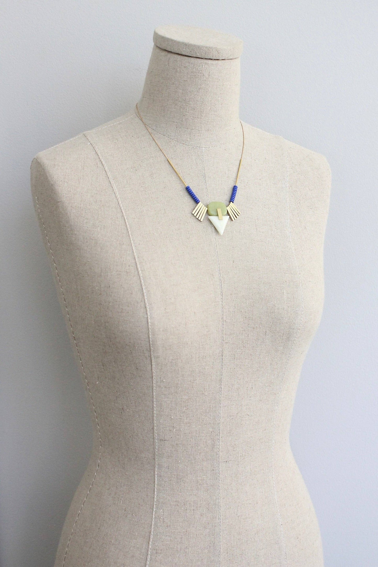 [David Aubrey Jewelry - KYL318 Artdeco pendant necklace], [Necklaces], [David Aubrey Jewelry], [Plum Bottom].
