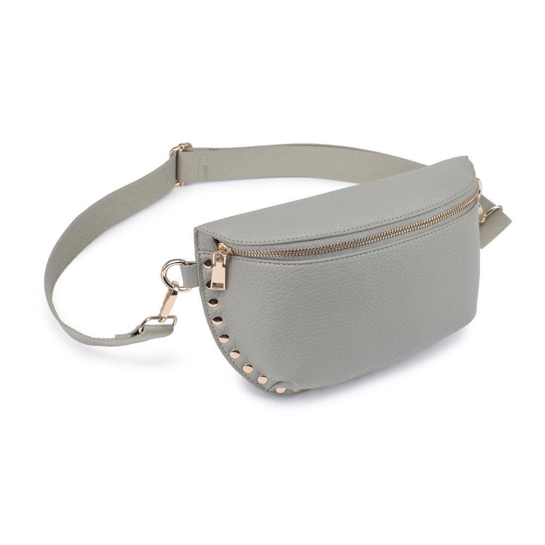 [Moda Luxe - Gizelle Belt Bag: Black], [Handbags], [Moda Luxe], [Plum Bottom].