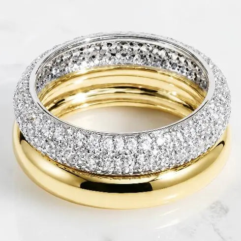 [NATIVE GEM Double Donut Ring], [JEWELRY], [Native Gem], [Plum Bottom].