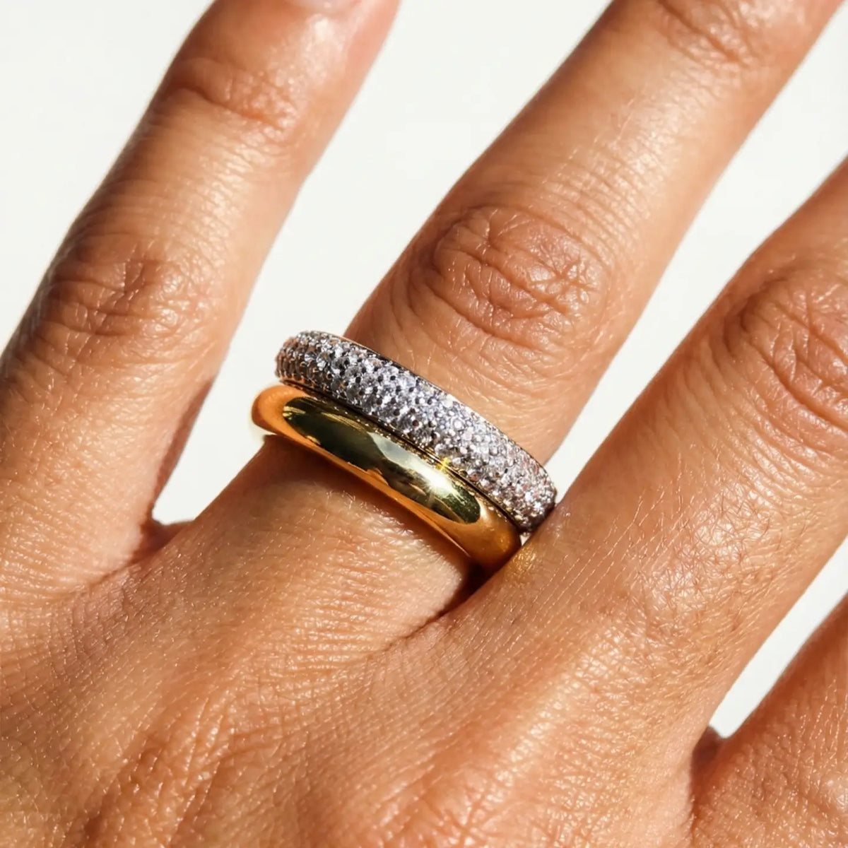 [NATIVE GEM Double Donut Ring], [JEWELRY], [Native Gem], [Plum Bottom].