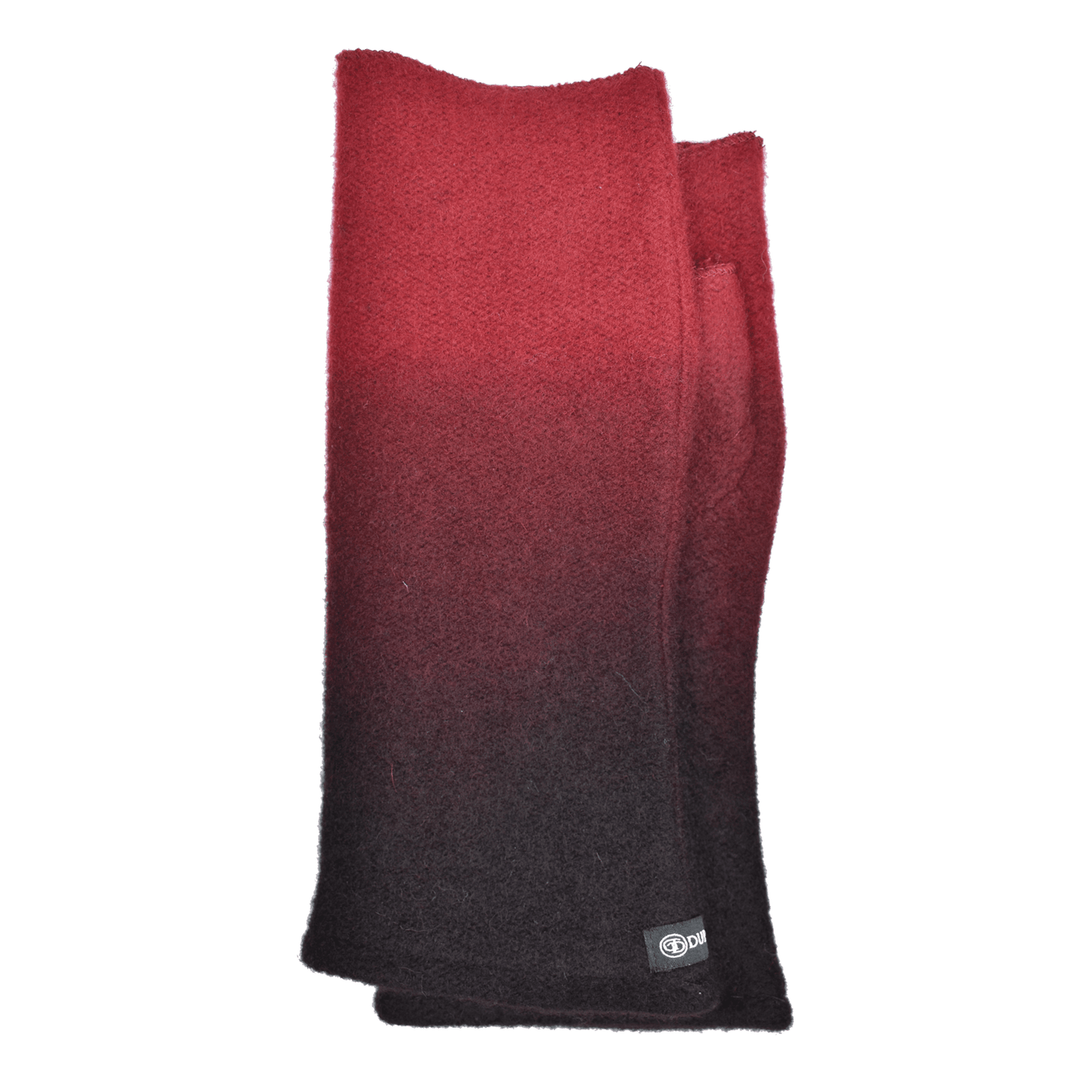 Dupatta Designs - Gayle Fingerless Wool Gloves: Red/Black, , Dupatta Designs, Plum Bottom