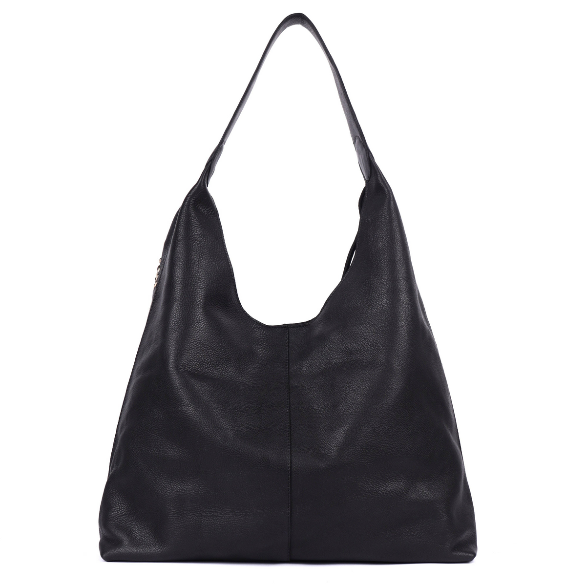 [Latico Leathers - Raven Dip-Dyed Leather Shoulder Bag: Black], [Handbags], [Latico Leathers], [Plum Bottom].