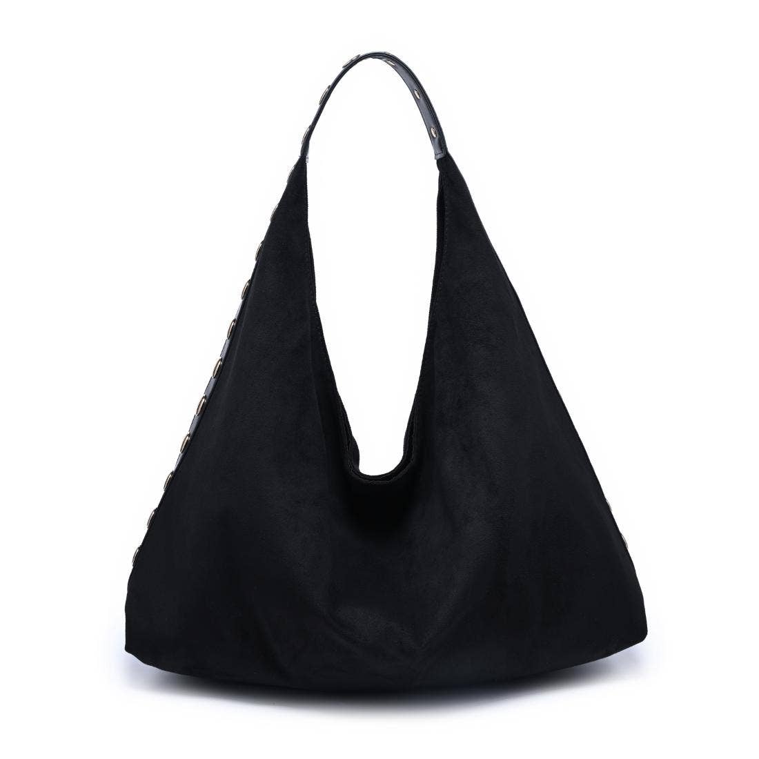 [Moda Luxe - Kassi Hobo: Black], [Handbags], [Moda Luxe], [Plum Bottom].
