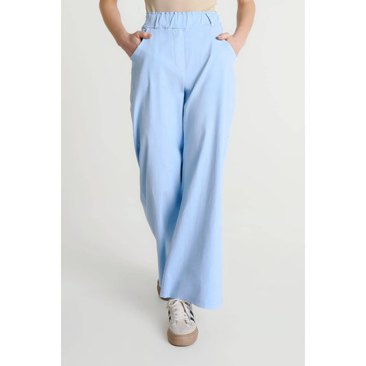 [TINA Stephens Italy/Tees By Tina - Hera Flared Leg Pull-on Pant (PL406): 427 Jeans / One Size], [CLOTHING], [TINA Stephens Italy/Tees By Tina], [Plum Bottom].