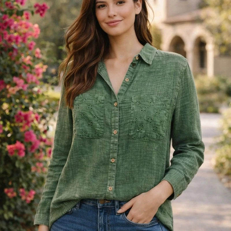 TROVE Fisher 3/4 Sleeve Shirt