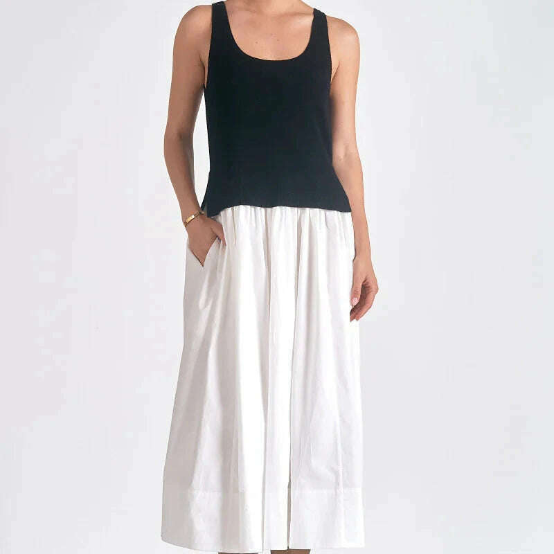 ELAN - Icon Maxi Dress - Black & White, Dresses, ELAN, Plum Bottom