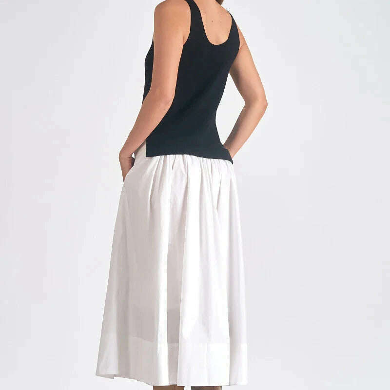 ELAN - Icon Maxi Dress - Black & White, Dresses, ELAN, Plum Bottom