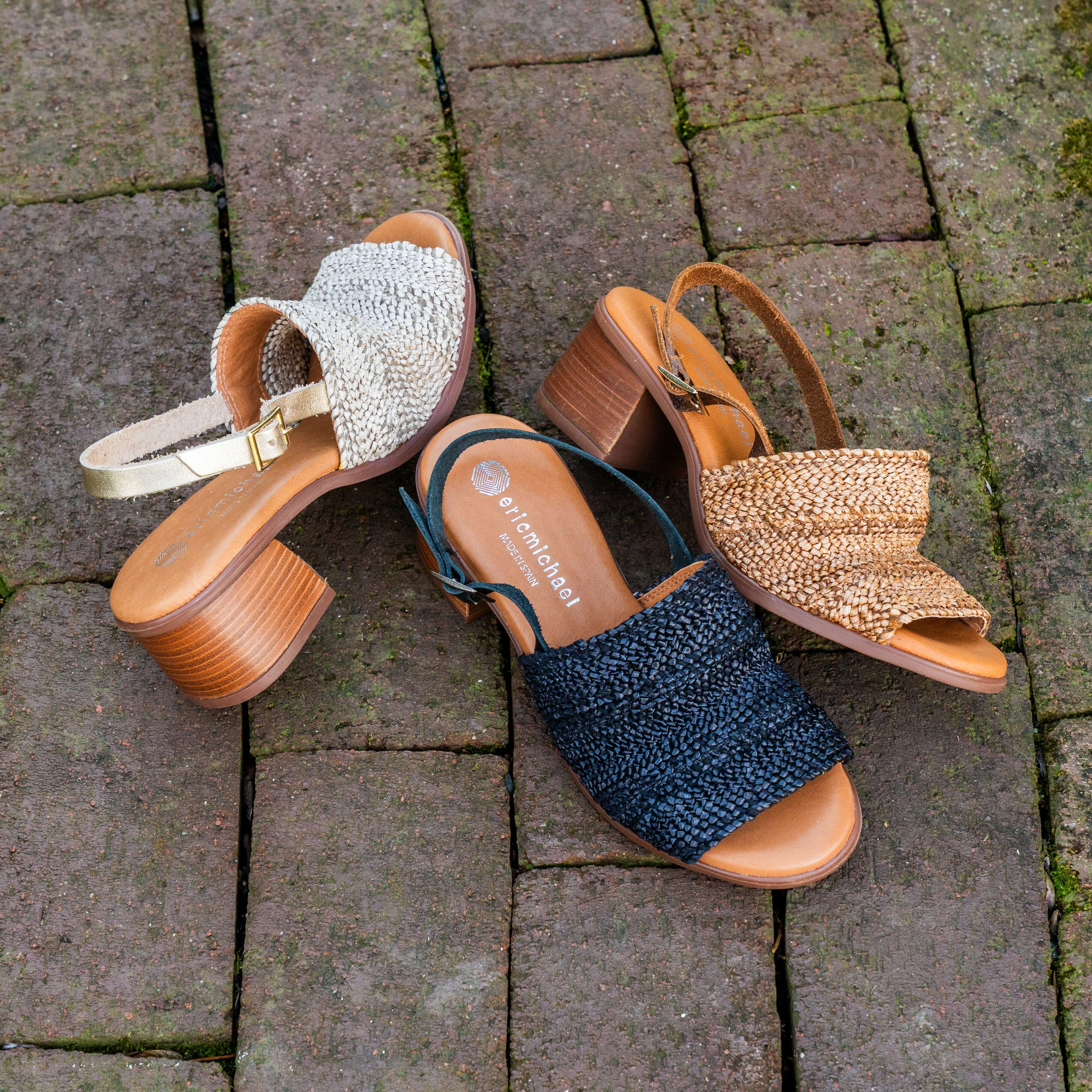 ERIC MICHAEL Rafa Heeled Sandal | Plum Bottom