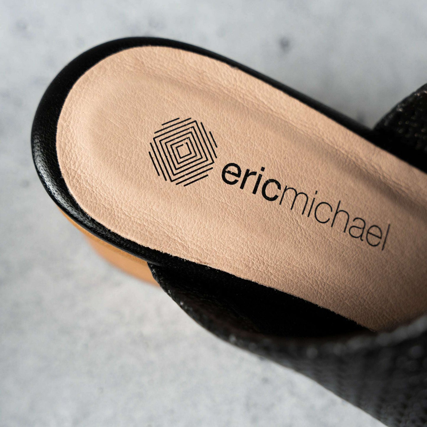 Eric Michael - Sevilla - Fuschia & Black Leather, Sandals, Eric Michael, Plum Bottom