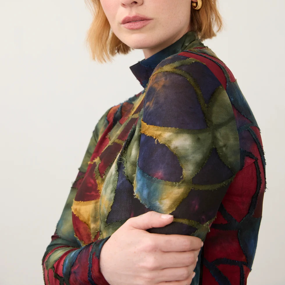 FDJ Long Sleeve Mock Neck Top Autumnal