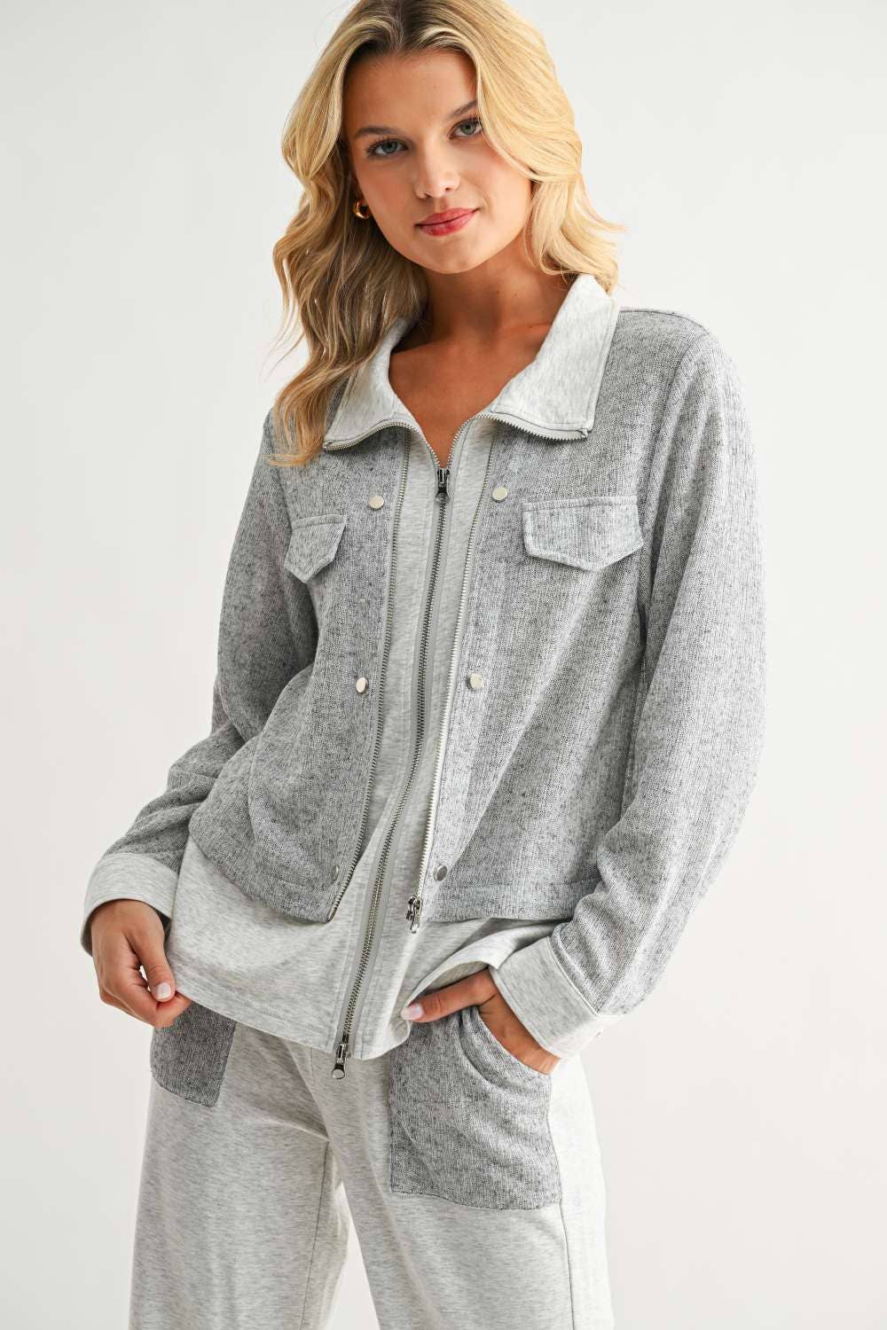 JOH APPAREL Jacob Jacket Heather Grey