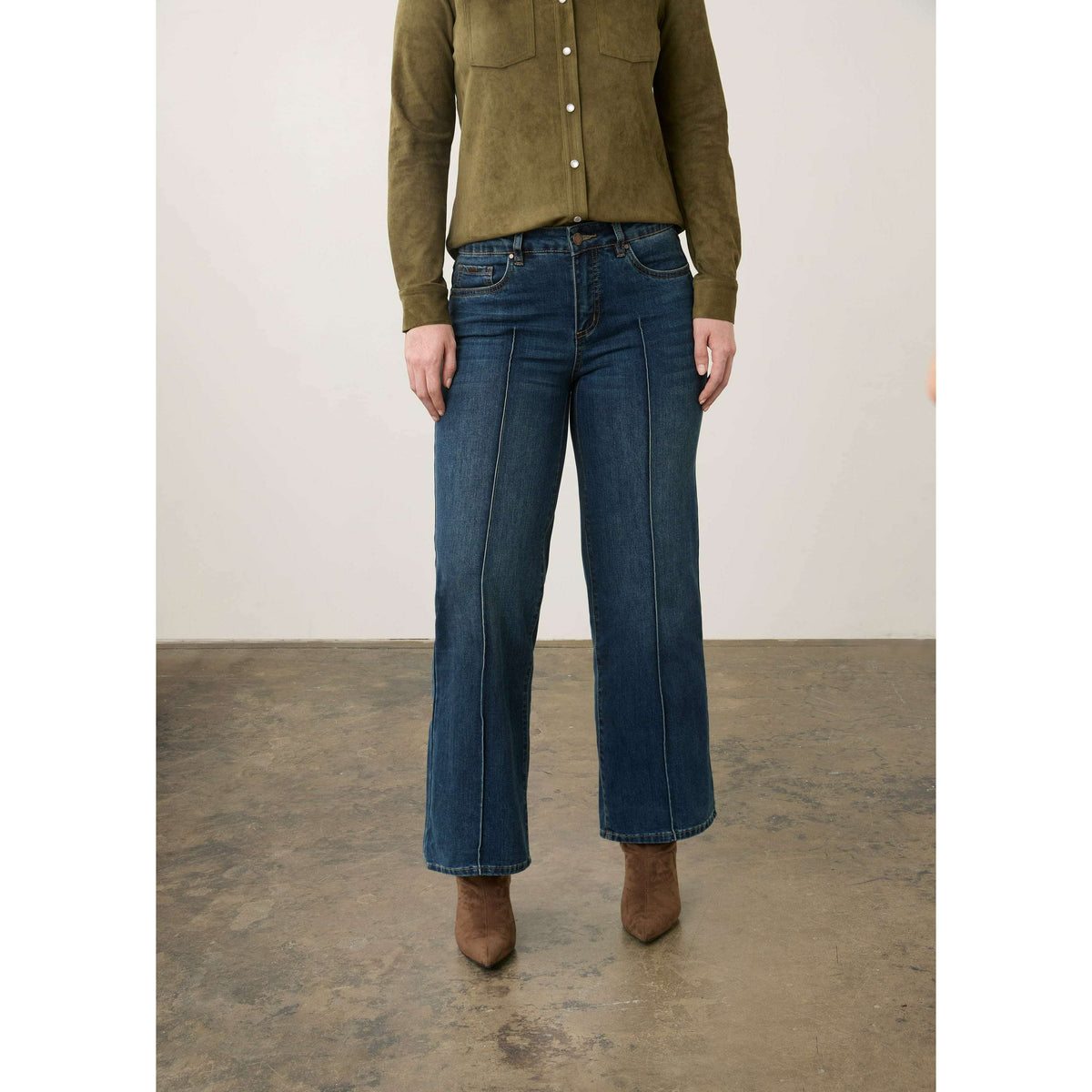 FDJ Olivia Wide Ankle Dark Indigo