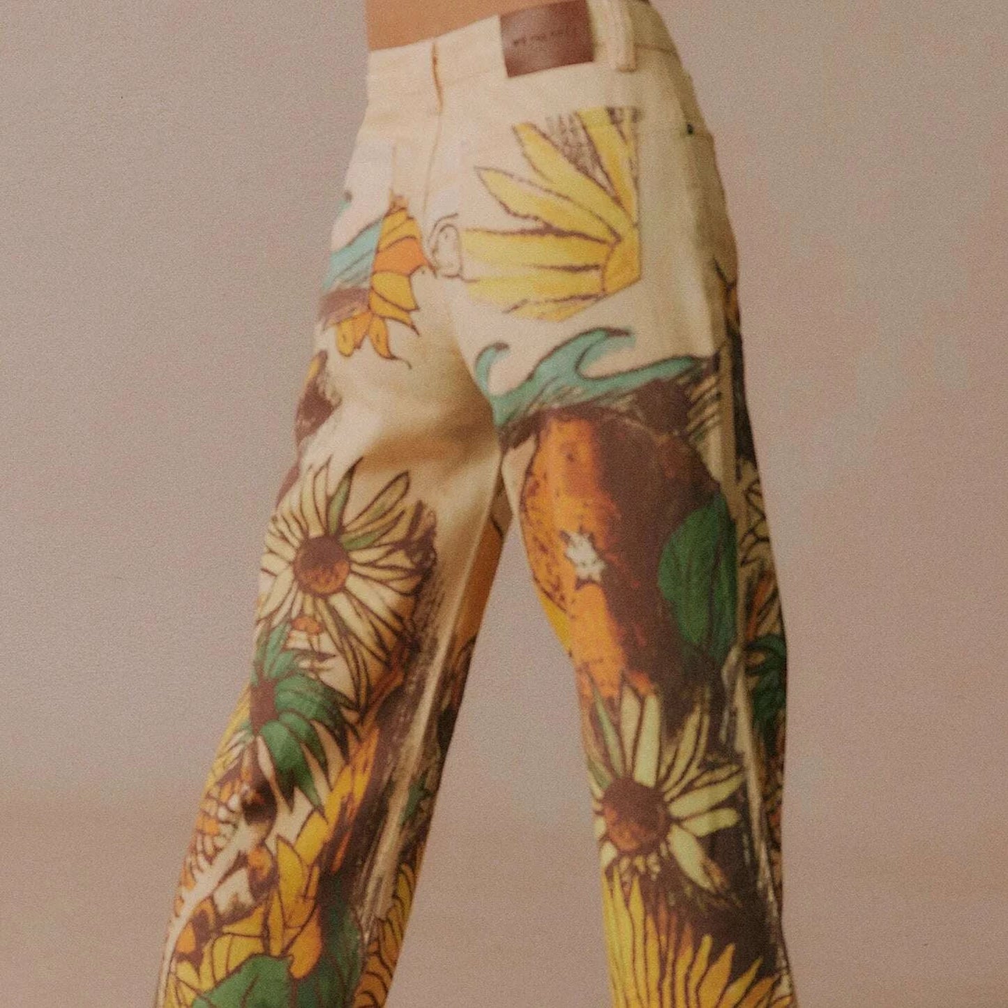 FREE PEOPLE Beach Scene Jean