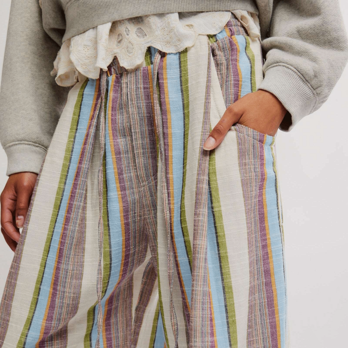 FREE PEOPLE Chambers Laidback Stripe Ivory Combo, CLOTHING, Free People, Plum Bottom