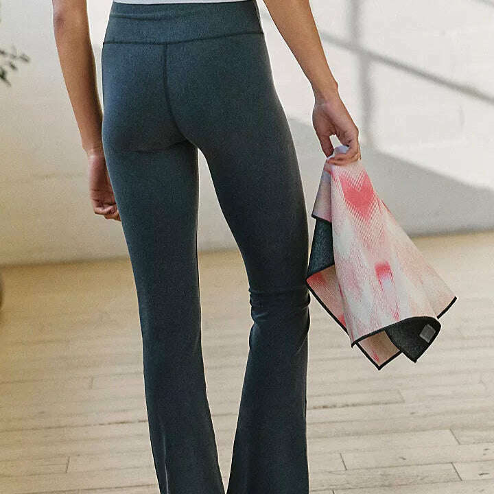 Free People Movement - Go To Smooth Straight Leg Pants- Washed Black, CLOTHING, Free People, Plum Bottom