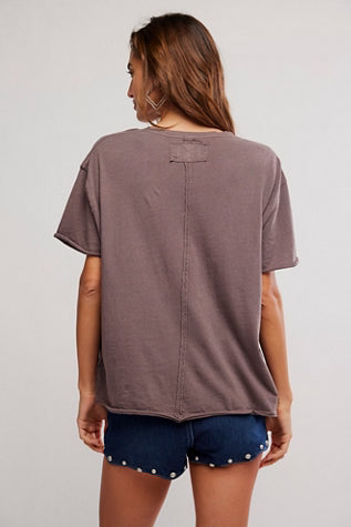 FREE PEOPLE Nina Tee, CLOTHING, Free People, Plum Bottom