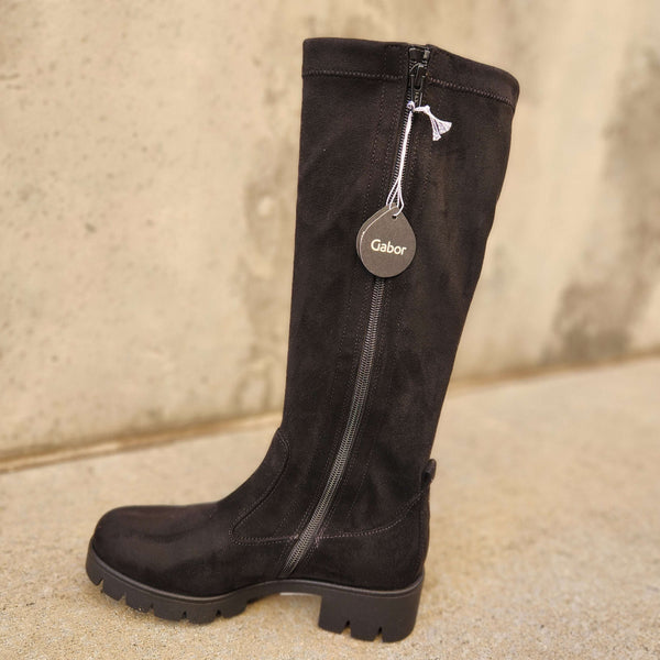 Gabor Comfort G Black Suede Boots - 9 Gabor Shoes USA Style: 72.793 main image 2