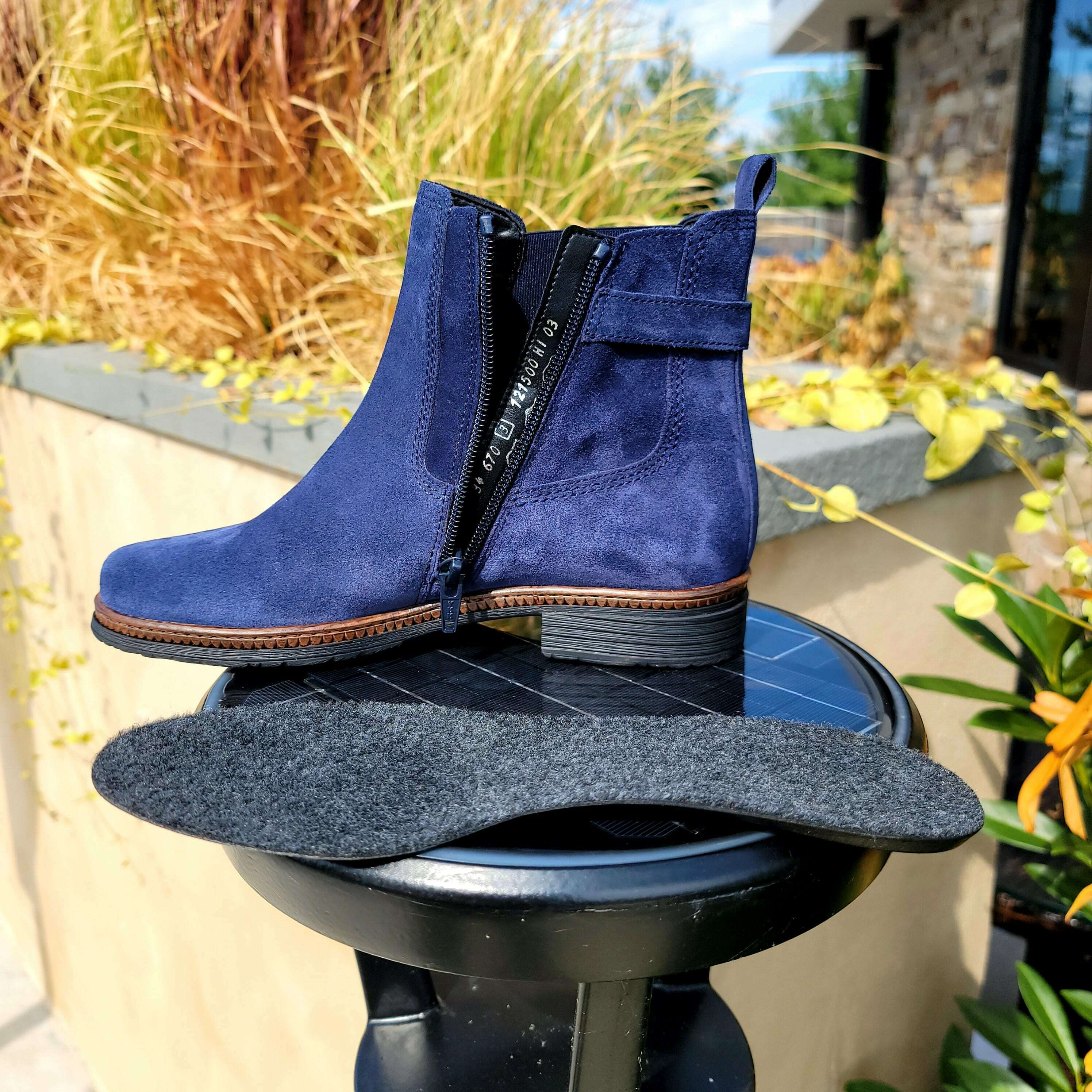 Gabor blue cheap suede boots