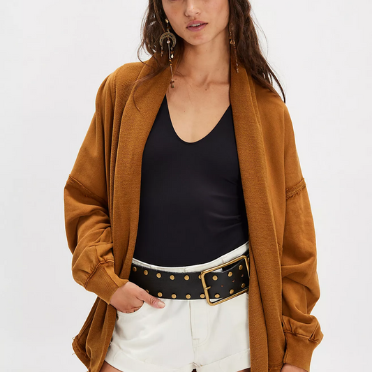 Free People - BOOTHBAY SWEATSHIRT - Chai Tea